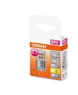 Stmívatelné LED žárovky OSRAM OSRAM PIN 12V LED kolíková žárovka G4 2W 200lm dim