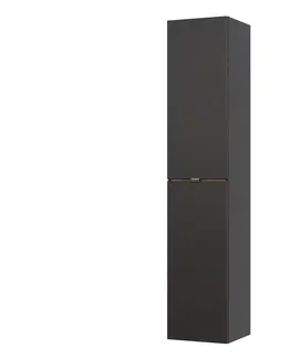 Koupelnový nábytek Comad Koupelnová skříňka vysoká Capri 800 2D černý mat/dub kraft zlatý