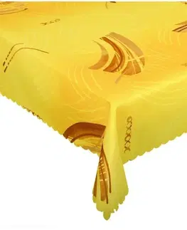 Ubrusy Forbyt, Materiał: 100% poliester apletura plamodporna Kolor: odcienie pomarańczowe i żółte Różne roz 40 x 160 cm