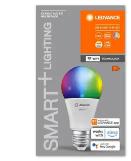 LED žárovky OSRAM LEDVANCE SMART+ WiFi A60 9W 230V RGBW FR E27 4058075778450