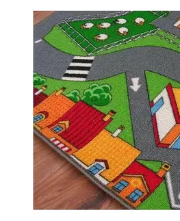 Koberce a koberečky Dywany Lusczow Dětský koberec ROAD barevný, velikost 100x150