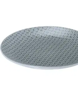 Talíře Keramický mělký talíř Sea, 27 cm, šedá