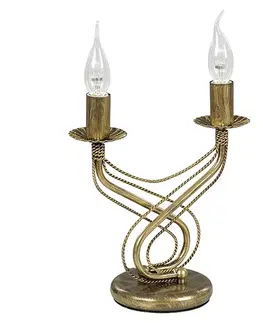 Stolní lampy EMIBIG LIGHTING Stolní lampa Tori ve vzhledu svícnu, zlatá