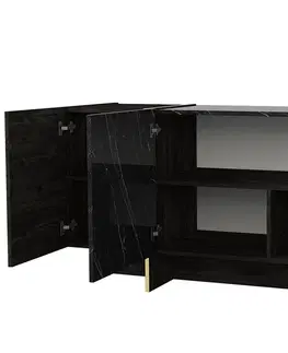 Komody Sofahouse Designová komoda Sakeena 180 cm černá
