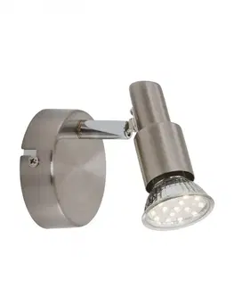 LED bodová svítidla BRILONER Bodové svítidlo pr. 8 cm 1xGU10 3W 280lm matný nikl BRI 2907-012