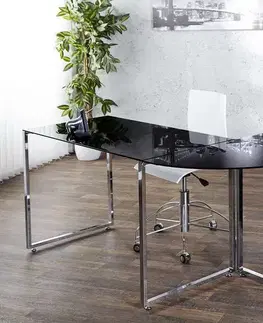 Psací stoly LuxD Kancelářský stůl Atelier černý
