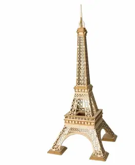 Dřevěné hračky RoboTime dřevěné 3D puzzle Eiffelova věž