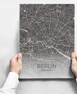 Moderní obrazy Sada obrazů - Map Of Berlin II