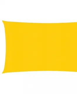 Stínící textilie Stínící plachta obdélníková HDPE 3 x 4 m Dekorhome Žlutá
