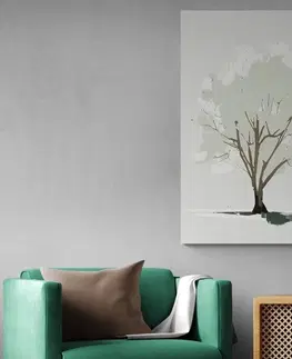 Obrazy stromy a listy Obraz strom s nádechem minimalismu