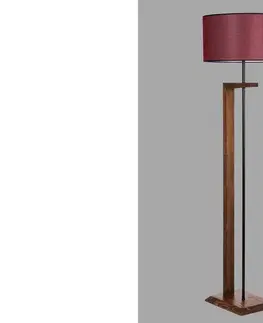 Svítidla Sofahouse 28675 Designová stojanová lampa Jadey 163 cm bordó závěsné svítidlo