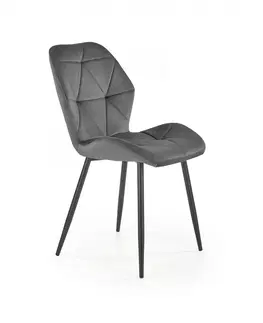 Židle HALMAR Designová židle Noel šedá
