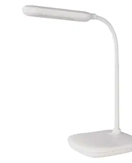 Stolní lampy do kanceláře EMOS LED stolní lampa LILY, bílá Z7629W