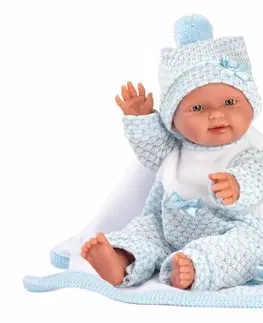Hračky panenky LLORENS - 26309 NEW BORN chlapečka - realistická panenka miminko s celovinylová tělem - 26 cm