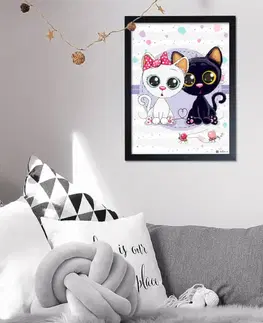 Obrazy do dětského pokoje Tabulka s kočičkami do dětského pokoje