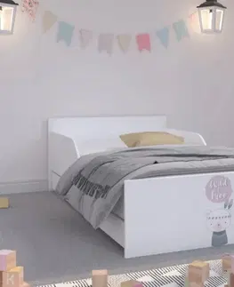 Dětské postele Úchvatná dětská postel 180 x 90 cm s roztomilým zvířátkem