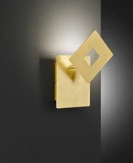 Designová nástěnná svítidla WOFI Nástěnné svítidlo Bayonne 1x 6,5W LED 430lm 3000K zlatá 4048-201Q