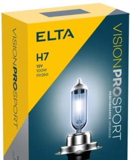 Autožárovky ELTA H7 VisionPro Sport 100 12V PX26d sada 2ks EB1784TR