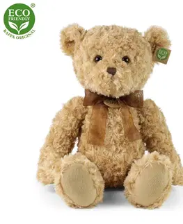 Hračky RAPPA - Plyšový retro medvěd  sedící 35 cm ECO-FRIENDLY