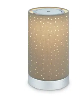 LED stolní lampy BRILONER LED bateriové stolní svítidlo, pr.12,5 cm, LED modul, 3W, 350 lm, taupe IP44 BRILO 7449-011