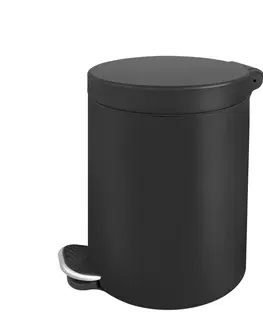 Odpadkové koše HOPA Pedálový odpadkový koš 3l, kov , černá barva KD02031785