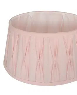 Svítidla Růžové oválné plisované stínidlo Riva pink - 38*31,5*24 cm / E27 Collectione 8501716533568