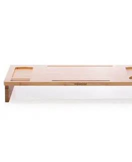 Konferenční stolky Bambusový stolek pod notebook Ochte, 65 x 30,5 x 9 cm