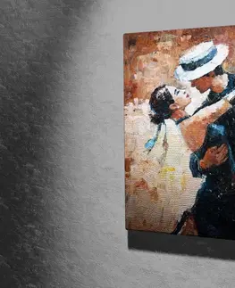Obrazy Wallity Obraz na plátně Dancers in love KC013 45x45 cm