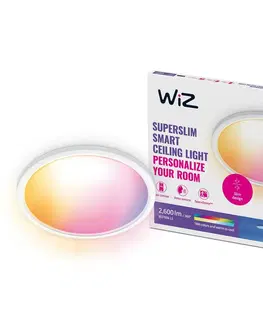 Chytré osvětlení WiZ SuperSlim přisazené LED svítidlo 22W 2600lm 2700-6500K RGB IP20 42cm, bílé