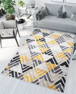 Moderní koberce Výrazný trendy koberec s geometrickým vzorem Šířka: 120 cm | Délka: 170 cm