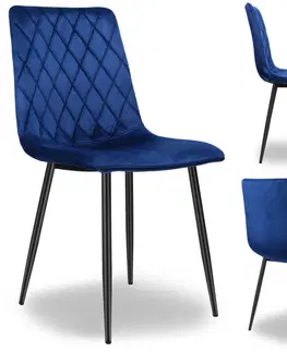 Židle TZB Čalouněná designová židle ForChair II modrá