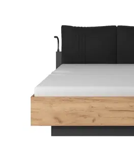 Postele ArtLas Manželská postel CODE s úložným prostorem Provedení: postel bez roštu a matrace