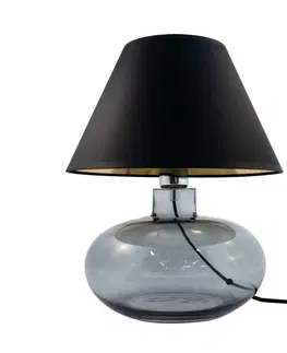 Designové stolní lampy ZUMALINE Stolní lampa MERSIN GRAFIT 5517BKGO