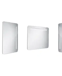 Koupelnová zrcadla Nimco zrcadlo LED  800 x 600 Model 2000 hliníkový rám ZP 2003 ZP 2003