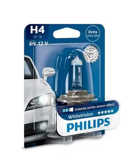 Autožárovky Philips H4 12V 60/55W P43t WhiteVision 1ks blistr 12342WHVB1