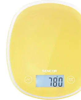 Kuchyňské váhy Sencor SKS 36YL kuchyňská váha, žlutá