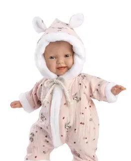 Hračky panenky LLORENS - 63302 LITTLE BABY - realistická panenka miminko s měkkým látkovým tělem - 32 cm