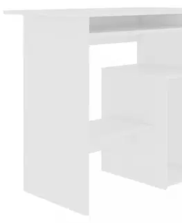 Pracovní stoly Počítačový stůl 80x45 cm Dekorhome Bílá