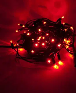 LED řetězy DecoLED LED světelný řetěz 5 m, červená, 50 diod, IP67
