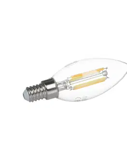 Chytré žárovky PRIOS Smart LED svíčka E14 4,2W WLAN čirá tunable white