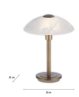 Stolní lampy Paul Neuhaus Paul Neuhaus Enova stolní lampa, starožitná mosaz