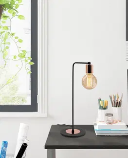Lampy a lampičky Stolní lampa HARPUT černá měděná