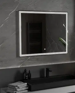 Koupelnová zrcadla MEXEN Taco zrcadlo s osvětlením 100 x 80 cm, LED 6000K, 9805-100-080-611-00