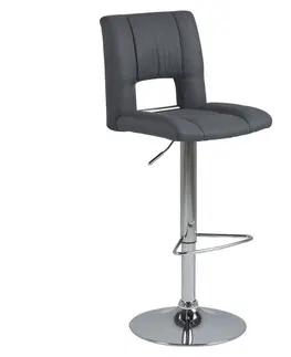 Barové židle Actona Otočná barová židle Sylvie tmavě šedá