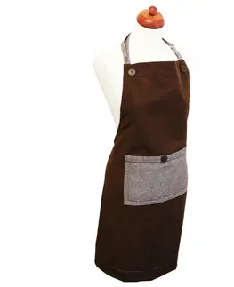 Zástěry Trade Concept Kuchyňská zástěra Heda čokoládová, 70 x 85 cm