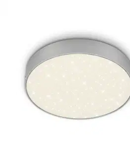 LED stropní svítidla BRILONER LED stropní svítidlo hvězdné nebe, pr. 21,2 cm, 16 W, stříbrná BRI 7073-414