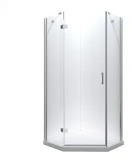 Sprchové kouty HOPA Pětiúhleníkový sprchový kout VIVA 195P Směr zavírání Pravé (DX) BCVIV90PETIP