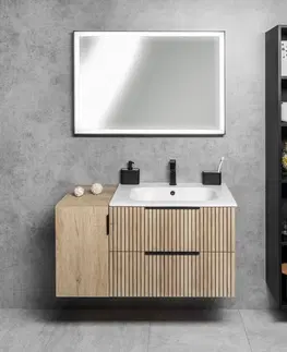 Koupelnový nábytek SAPHO CIRASA umyvadlová skříňka 59,2x64x46cm, dub alabama strip/dub alabama CR601-2322