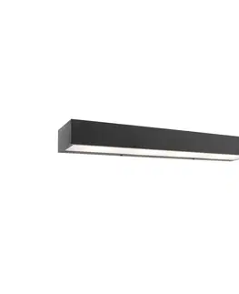 Nastenna svitidla Designová podlouhlá nástěnná lampa černá 60 cm - Houx