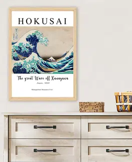 Obrazy Dekorativní obraz Hokusai VLNA Polystyren 35x45cm